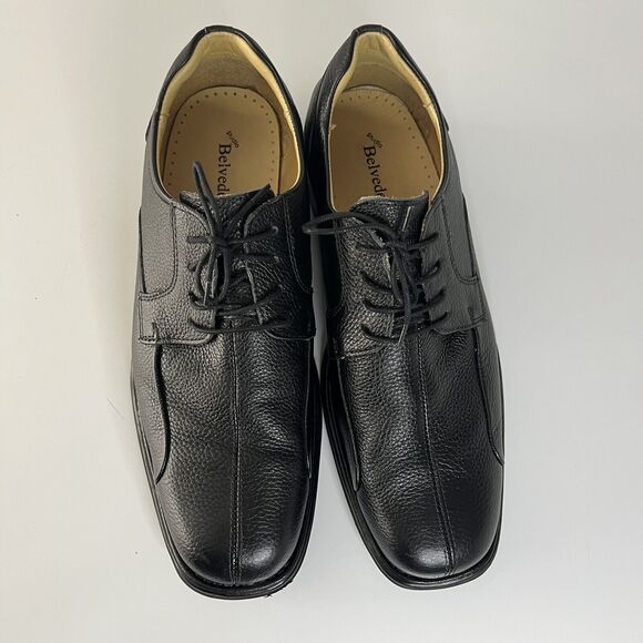 Studio Belvedere Bay Bridge Dress Shoes Black Leather Oxford Mens 13 EEE - Picture 4 of 13